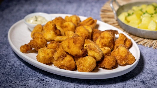 Fried cauliflower bites