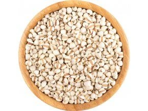 Bulgur wheat grains in wooden bowl